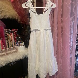 Cat & Jack girls white dress
